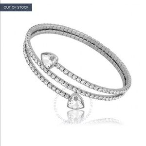 Authentic Swarovski Twisty Triangle Bangle